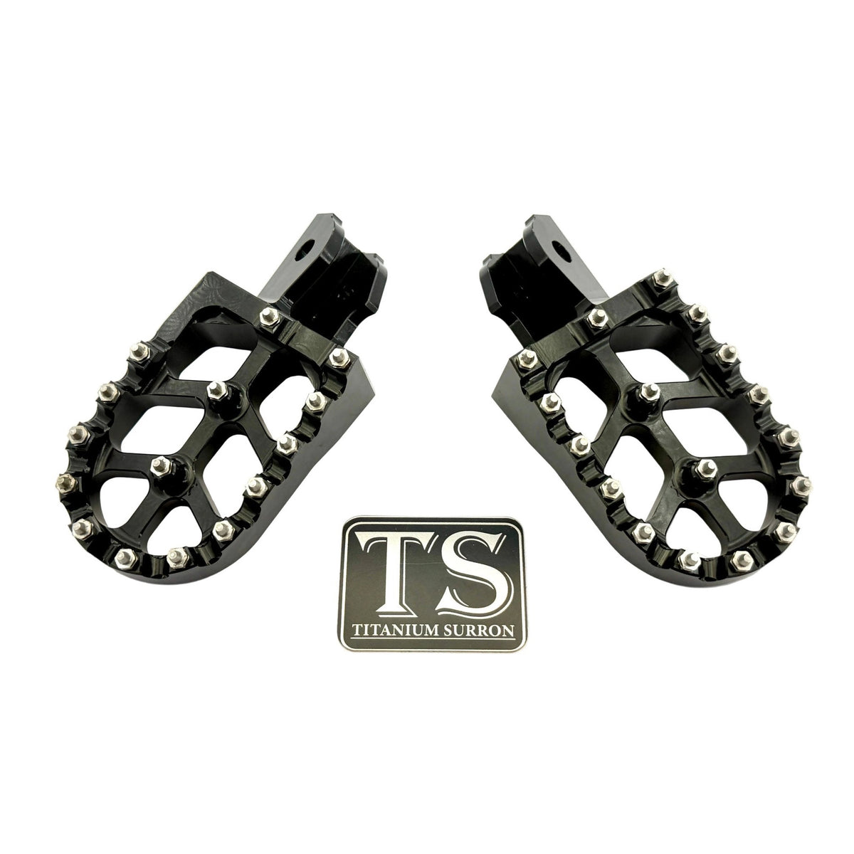 Anodized Aluminum Foot Pegs for Surron and Similar E-moto Titanium Surron