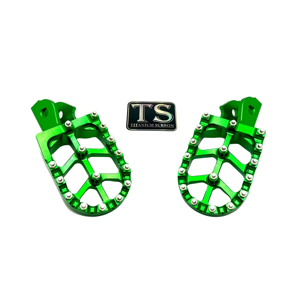 Anodized Aluminum Foot Pegs for Surron and Similar E-moto Titanium Surron