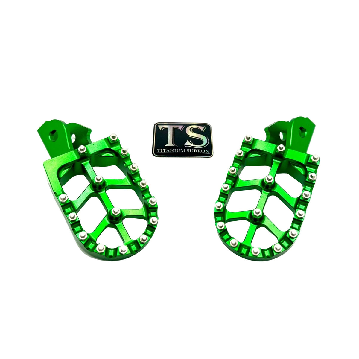 Anodized Aluminum Foot Pegs for Surron and Similar E-moto Titanium Surron