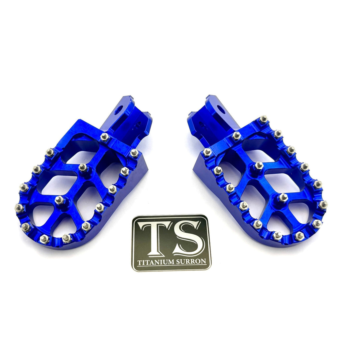 Anodized Aluminum Foot Pegs for Surron and Similar E-moto Titanium Surron