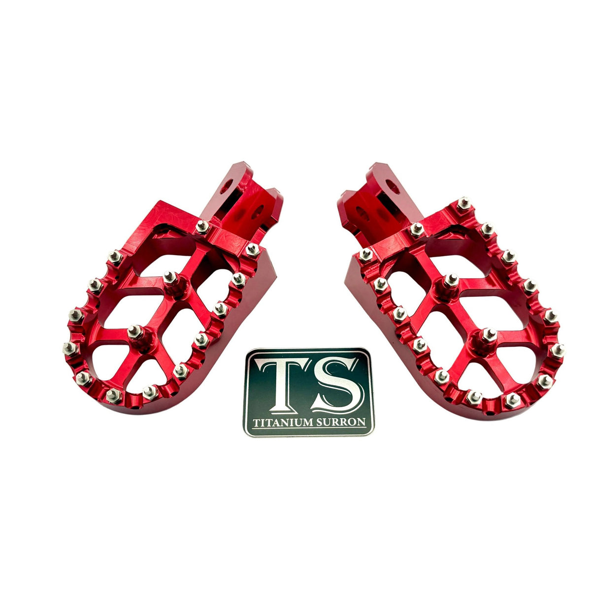 Anodized Aluminum Foot Pegs for Surron and Similar E-moto Titanium Surron