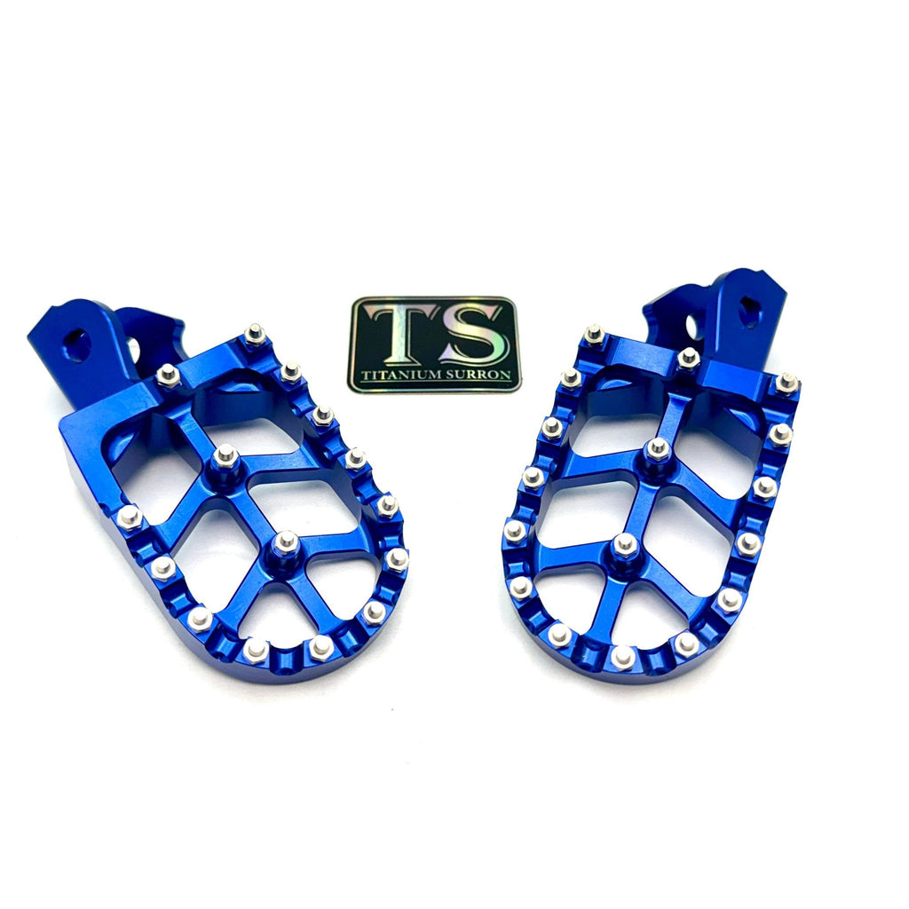 Anodized Aluminum Foot Pegs for Surron and Similar E-moto Titanium Surron