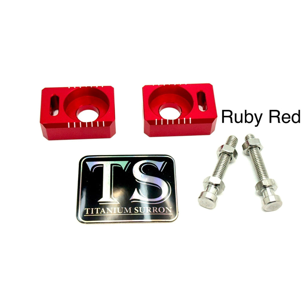 Axle Block / Chain Tensioner — E-Moto