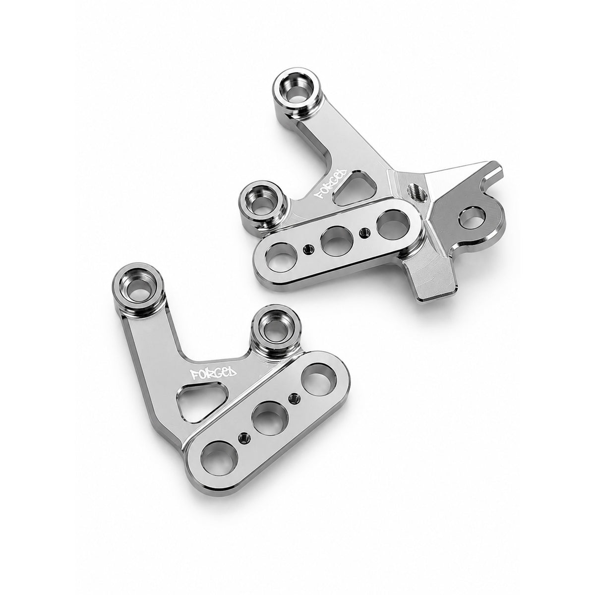 Chrome Silver Foot Peg Brackets for Surron Light Bee X & E-Ride Pro Heavy Duty Upgrade Forged Racing