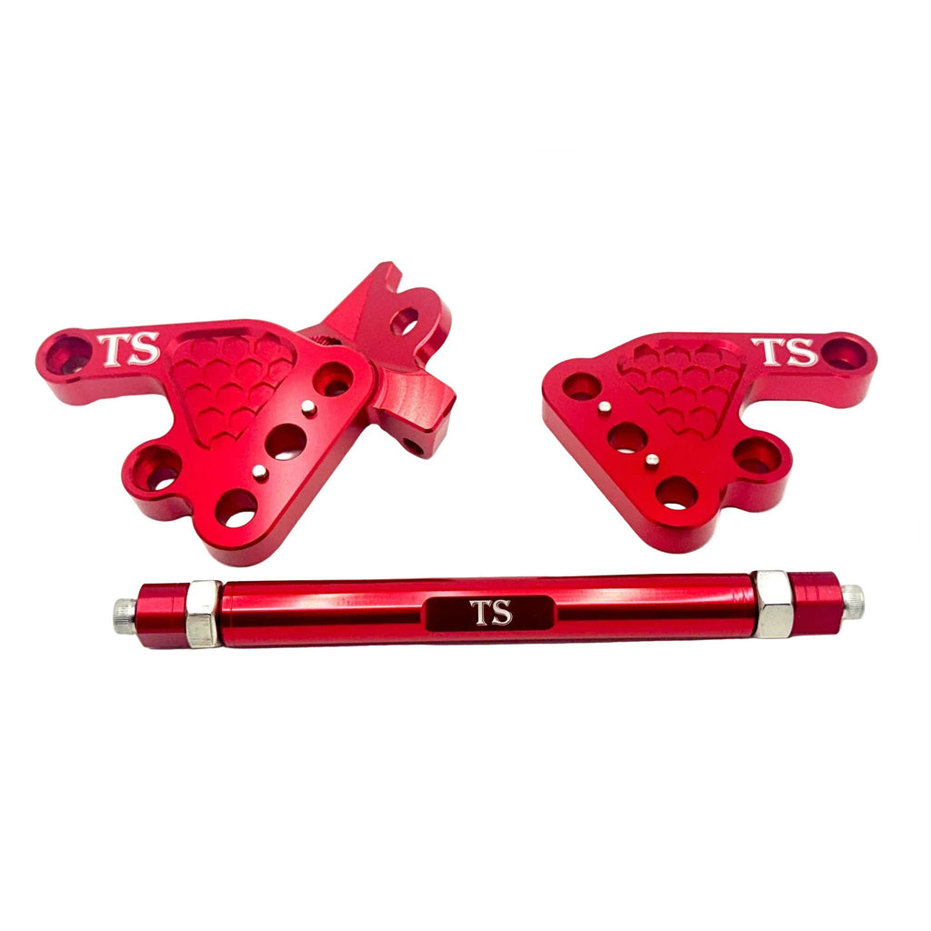 Custom CNC Aluminum Footpeg Bracket Assembly Talaria MX3, MX4 Titanium Surron