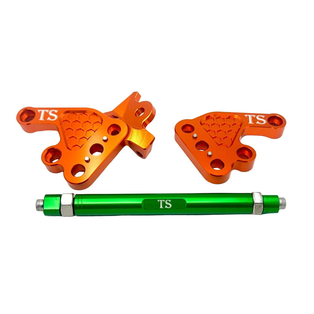 Custom CNC Aluminum Footpeg Bracket Assembly Talaria MX3, MX4 Titanium Surron
