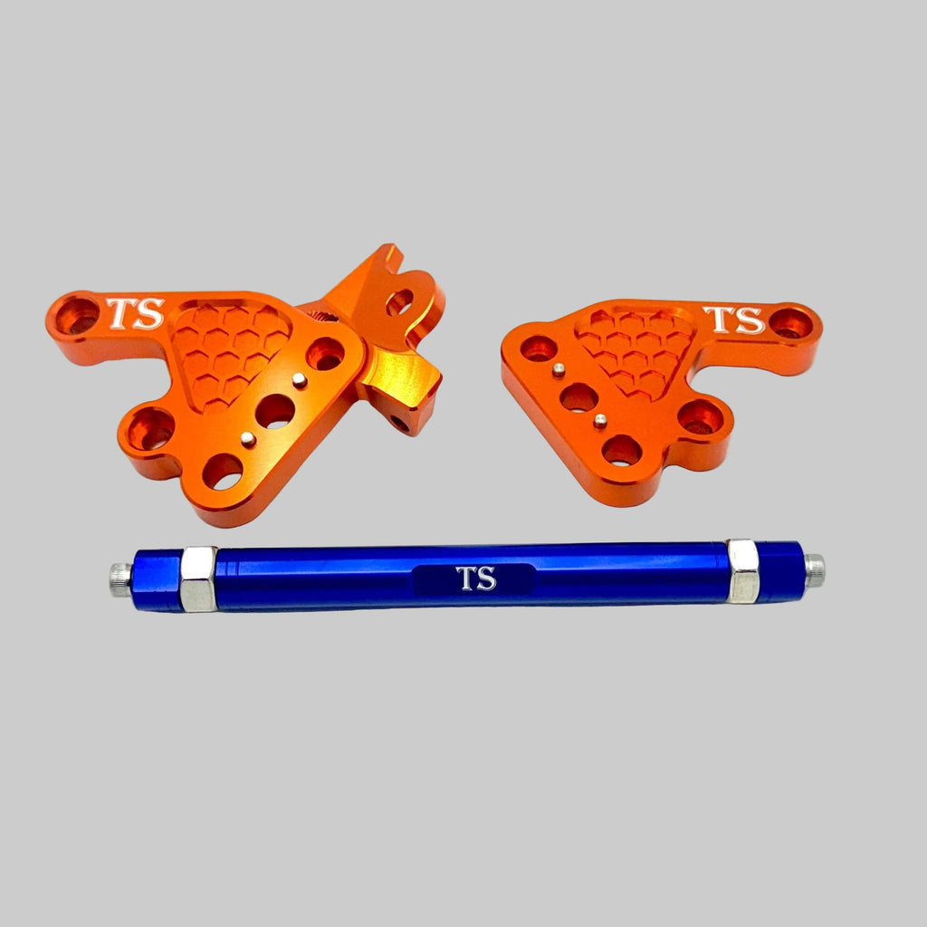 Custom CNC Aluminum Footpeg Bracket Assembly Talaria MX3, MX4 Titanium Surron