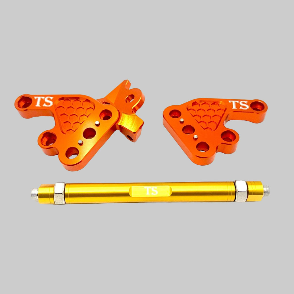 Custom CNC Aluminum Footpeg Bracket Assembly Talaria MX3, MX4 Titanium Surron