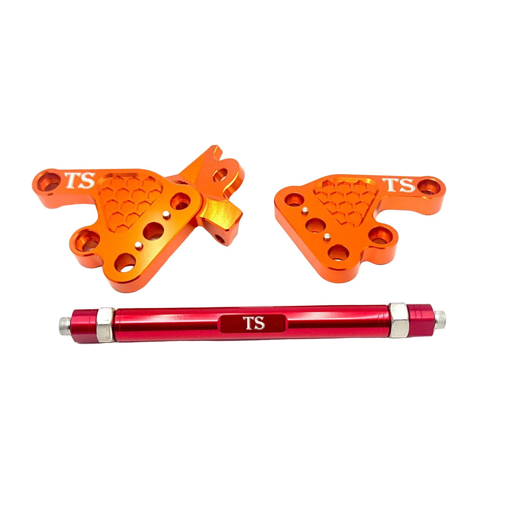 Custom CNC Aluminum Footpeg Bracket Assembly Talaria MX3, MX4 Titanium Surron