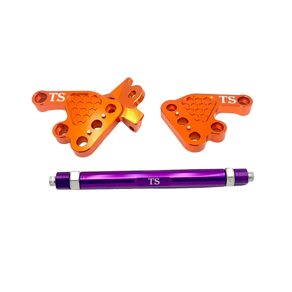 Custom CNC Aluminum Footpeg Bracket Assembly Talaria MX3, MX4 Titanium Surron