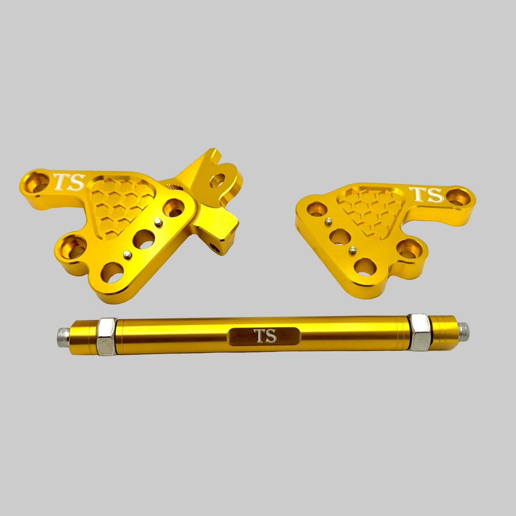 Custom CNC Aluminum Footpeg Bracket Assembly Talaria MX3, MX4 Titanium Surron