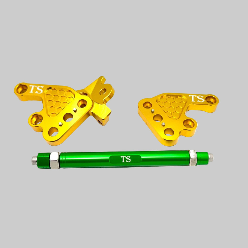 Custom CNC Aluminum Footpeg Bracket Assembly Talaria MX3, MX4 Titanium Surron
