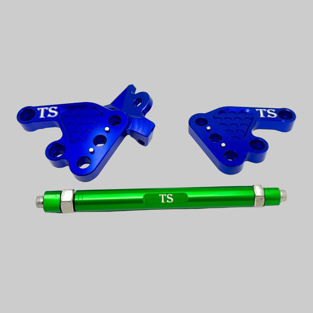 Custom CNC Aluminum Footpeg Bracket Assembly Talaria MX3, MX4 Titanium Surron