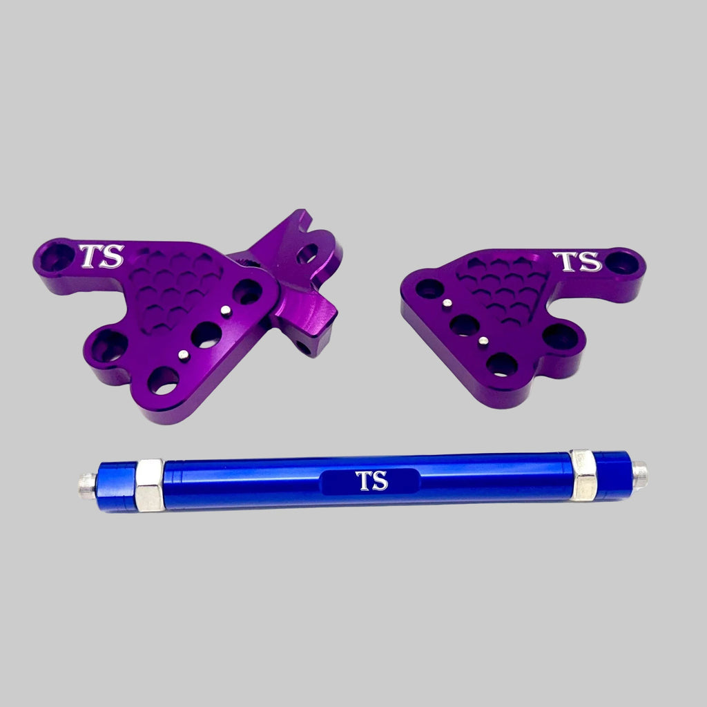 Custom CNC Aluminum Footpeg Bracket Assembly Talaria MX3, MX4 Titanium Surron