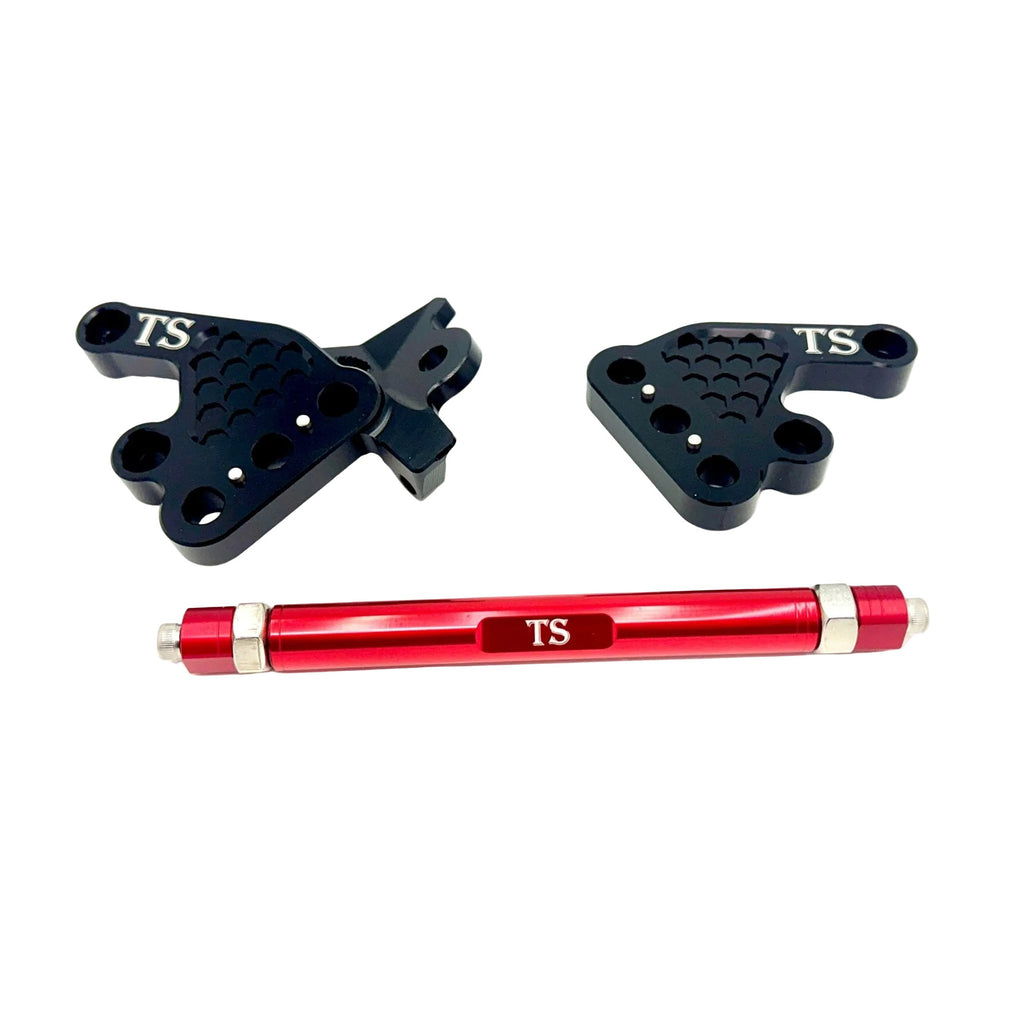 Custom CNC Aluminum Footpeg Bracket Assembly Talaria MX3, MX4 Titanium Surron