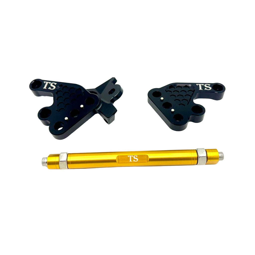 Custom CNC Aluminum Footpeg Bracket Assembly Talaria MX3, MX4 Titanium Surron