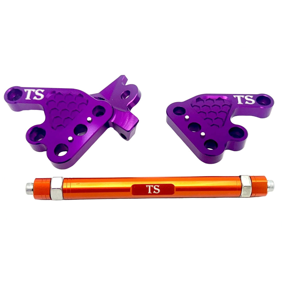 Custom CNC Aluminum Footpeg Bracket Assembly Talaria MX3, MX4 Titanium Surron