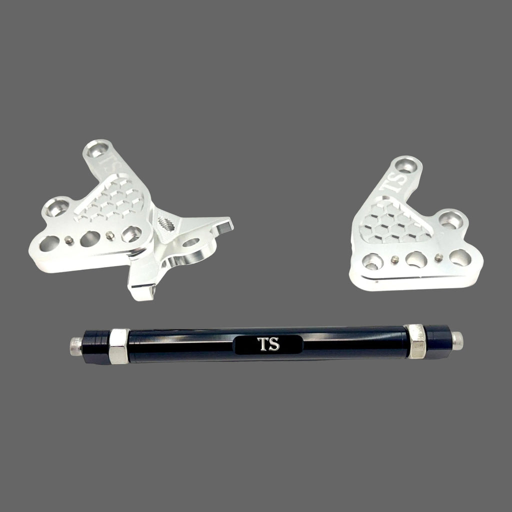 Custom CNC Aluminum Footpeg Bracket Assembly Talaria MX3, MX4 Titanium Surron