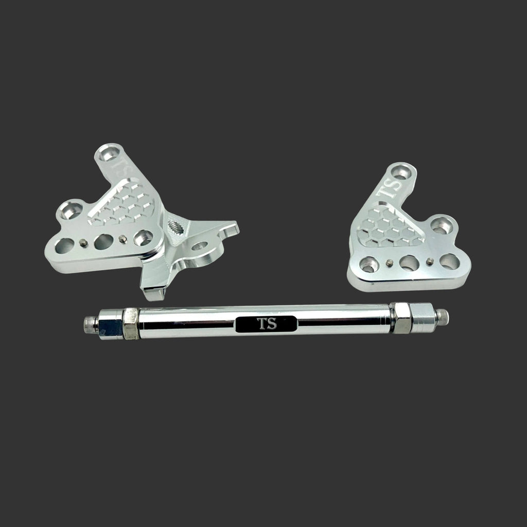 Custom CNC Aluminum Footpeg Bracket Assembly Talaria MX3, MX4 Titanium Surron