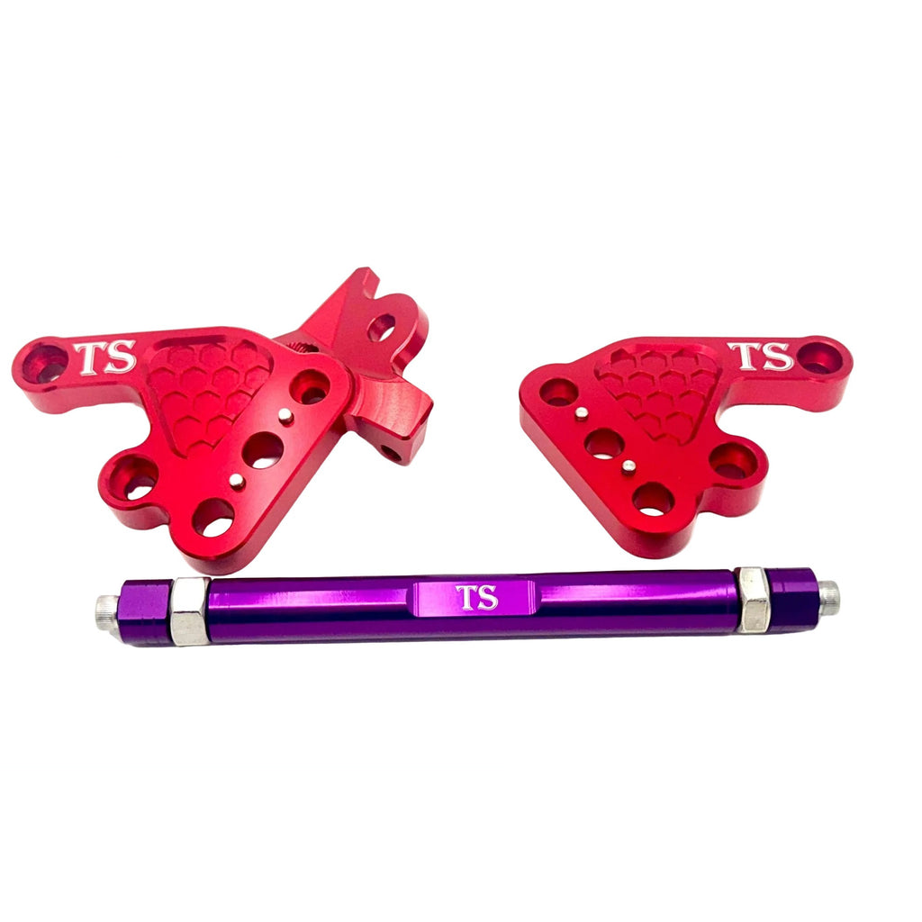 Custom CNC Aluminum Footpeg Bracket Assembly Talaria MX3, MX4 Titanium Surron