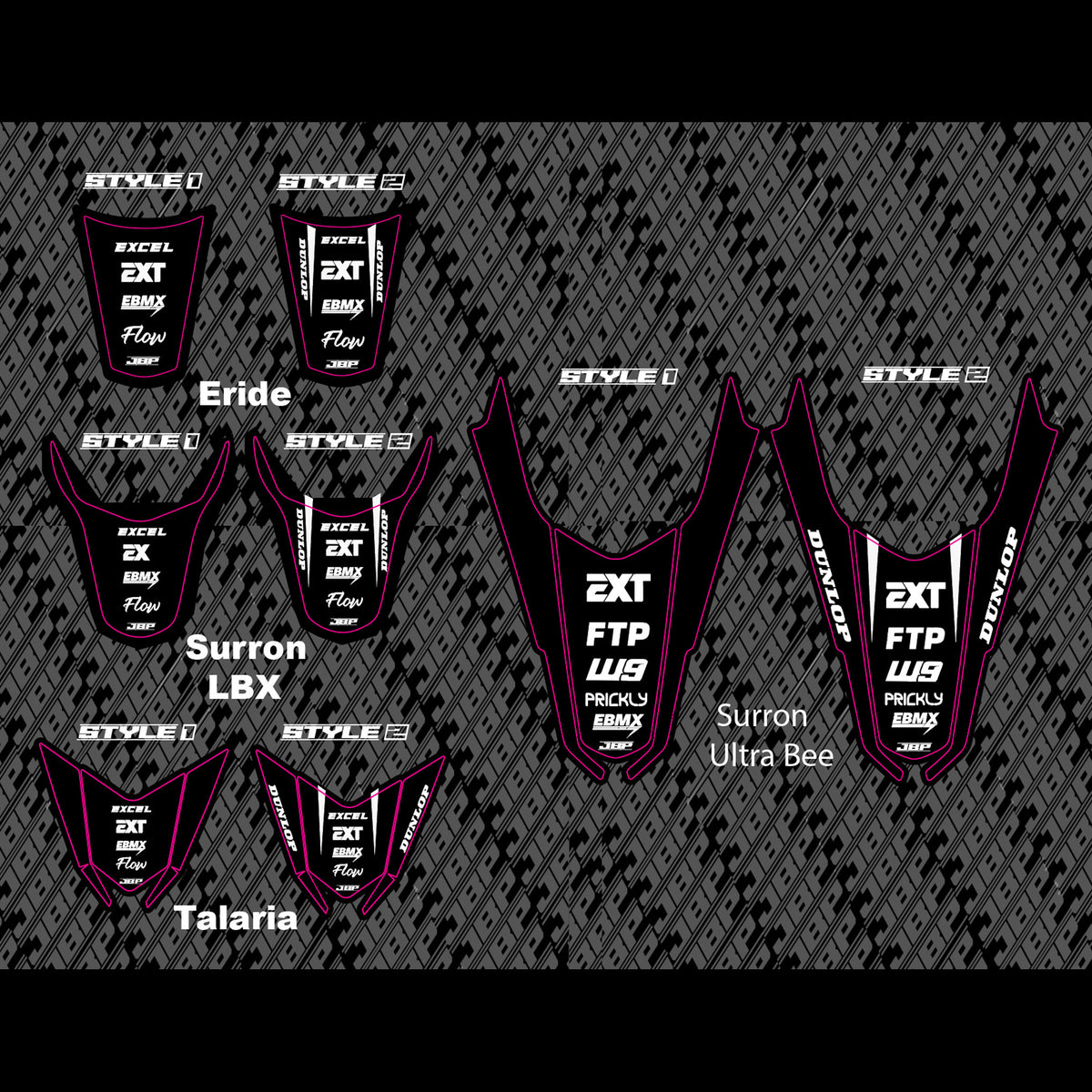 E-Bike Rear Fender Decal JBP