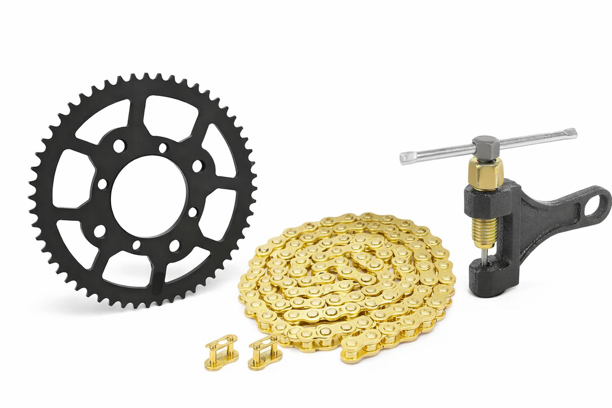 Tuttio Soleil 01 & Yozma Gold Chain Upgrade Heavy Duty 420 E-Bike Chain (116 Links) Forged Racing