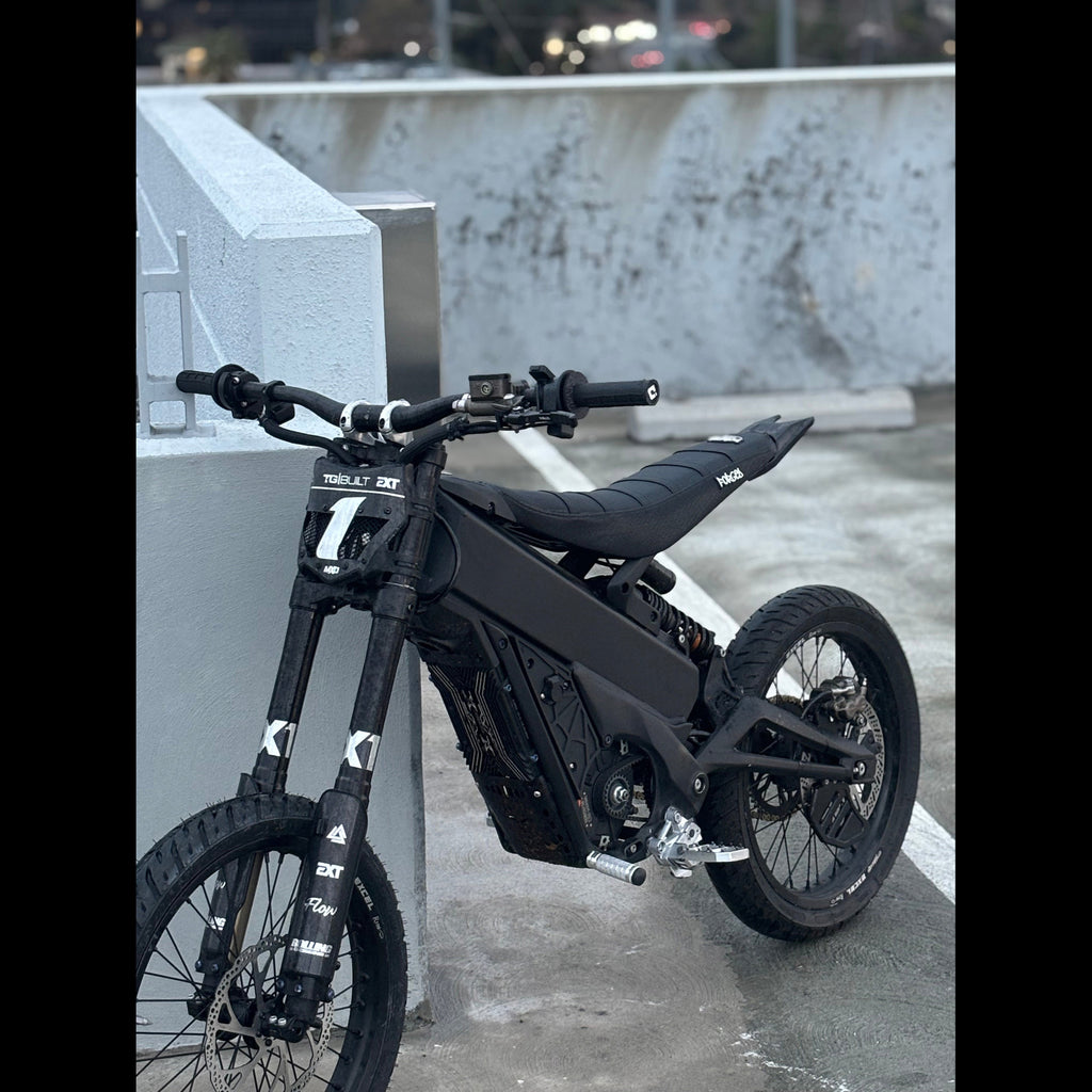 Forged Racing E-Moto Ribbed Seat Cover | Grip Seat Cover for Surron, Talaria & E-Ride Forged Racing