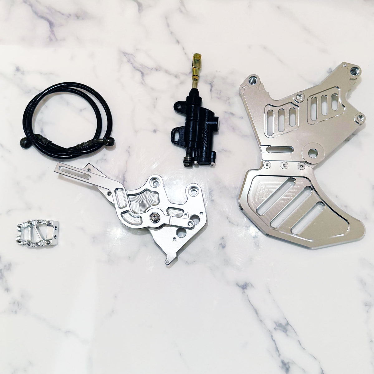 Foot brake kit for Sur-Ron LBX and E-Ride with Ultra Bee caliper - additional view