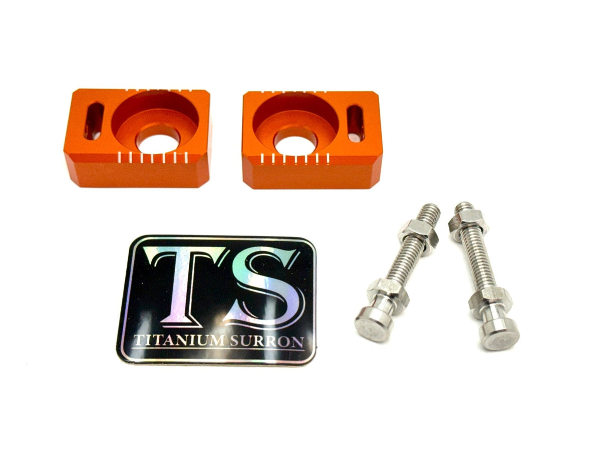 Axle Block / Chain Tensioner — E-Moto