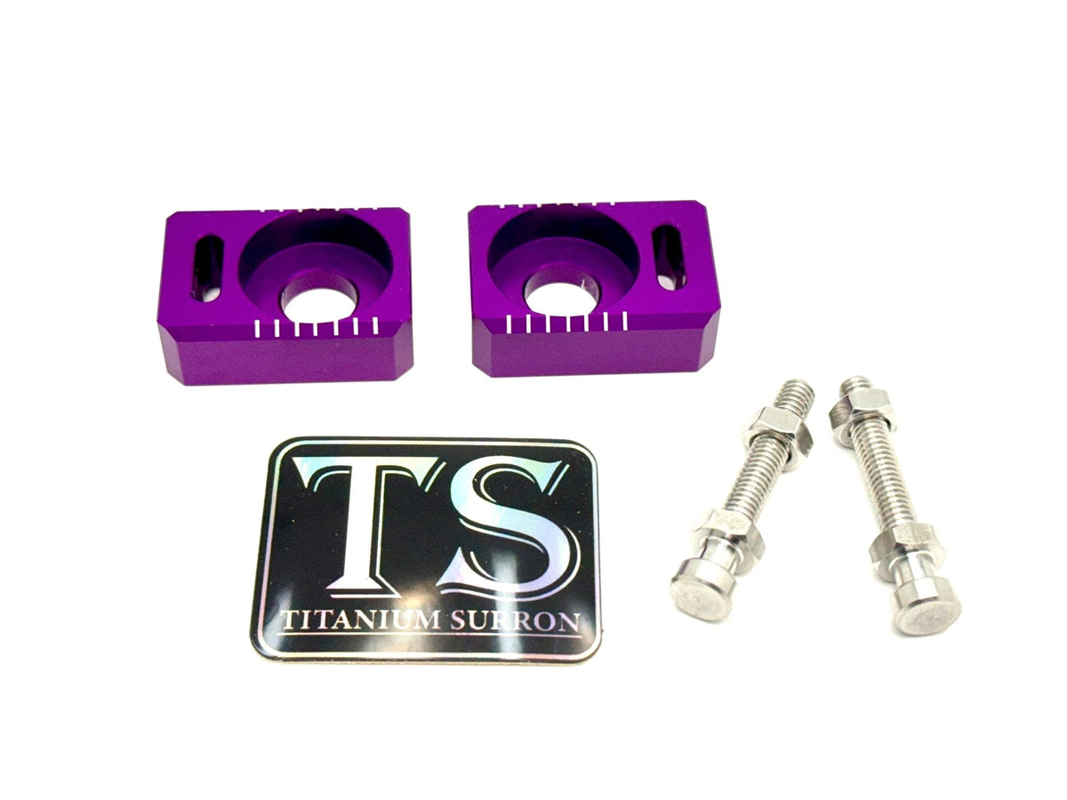 Axle Block / Chain Tensioner — E-Moto