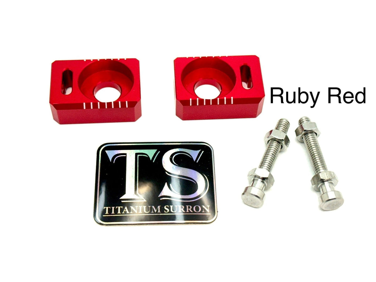 Axle Block / Chain Tensioner — E-Moto