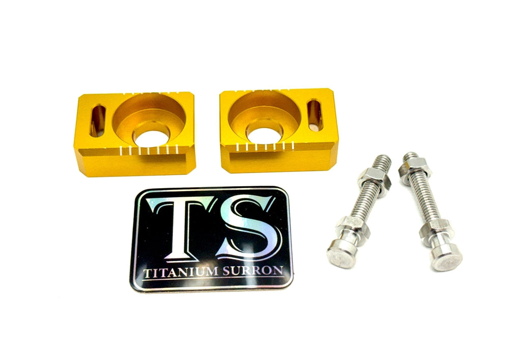 Axle Block / Chain Tensioner — E-Moto