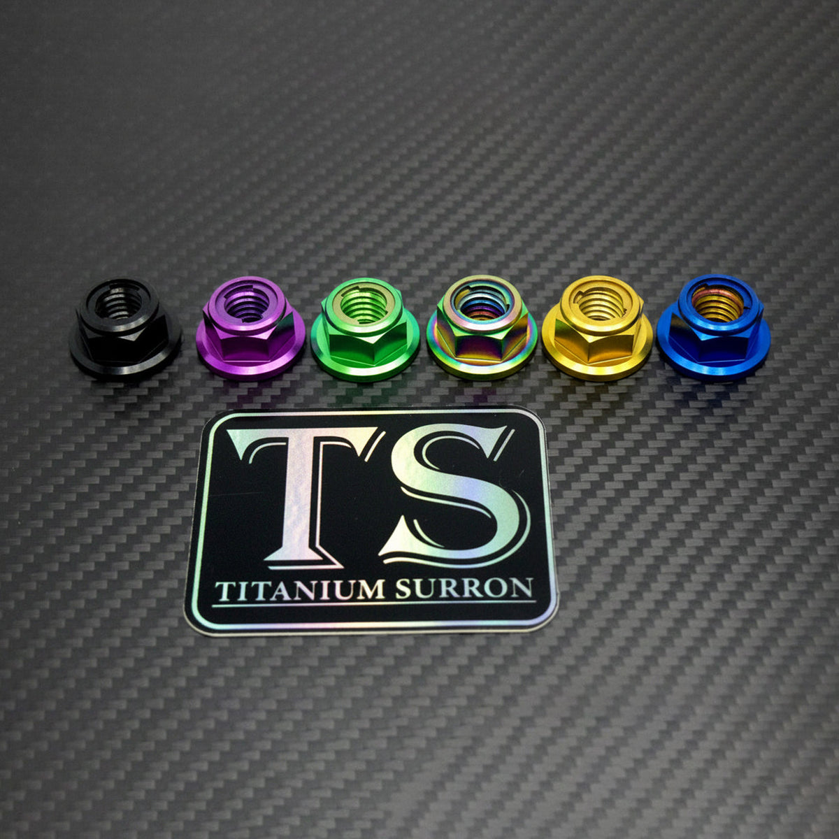 M8 Titanium Grade 5 DIN 6923 Hex Flange Nut