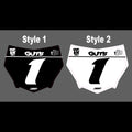 Motocuts Race Front Plate Decal JBP