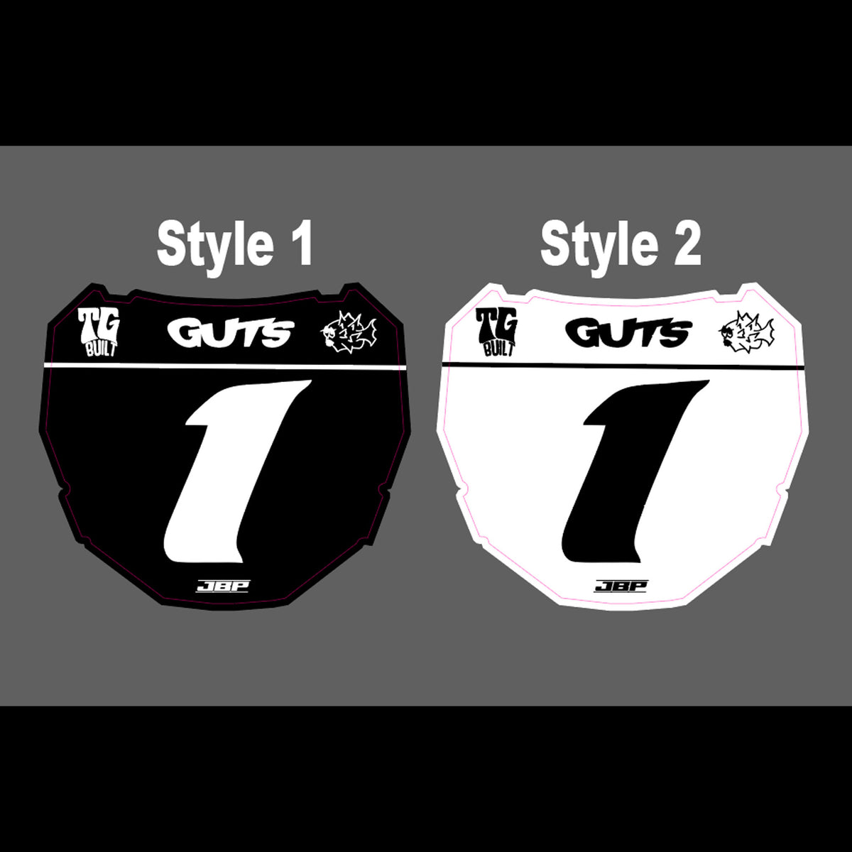 ODI Race Front Plate Decal JBP