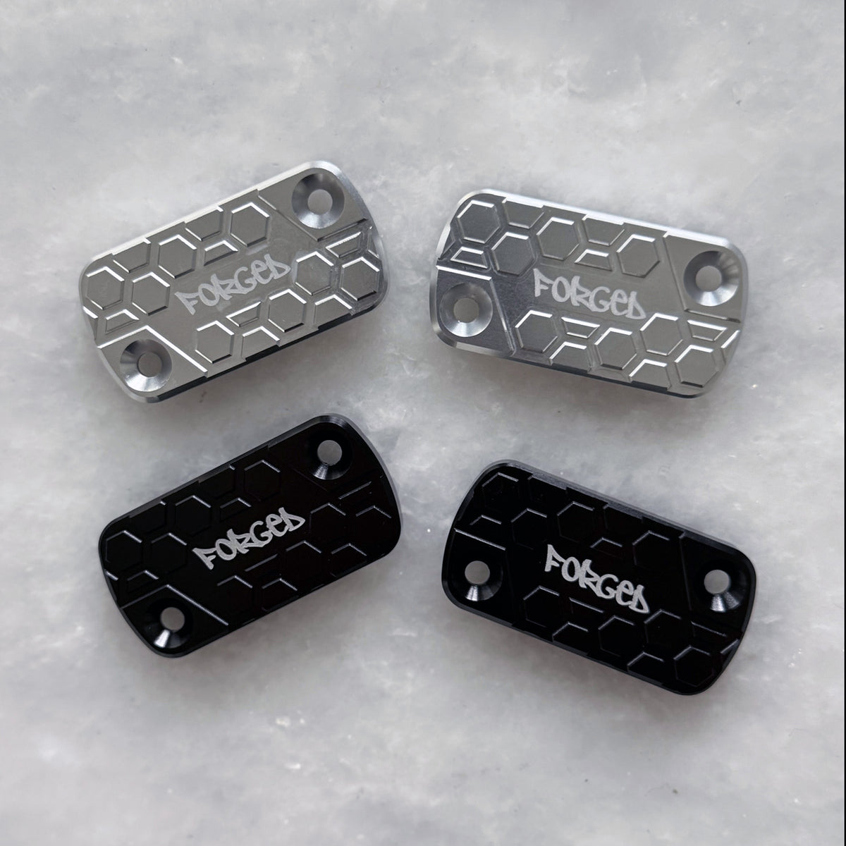 Surron Ultra Bee Brake Reservoir Cap | CNC Metal Upgrade (Black & Chrome) Forged Racing