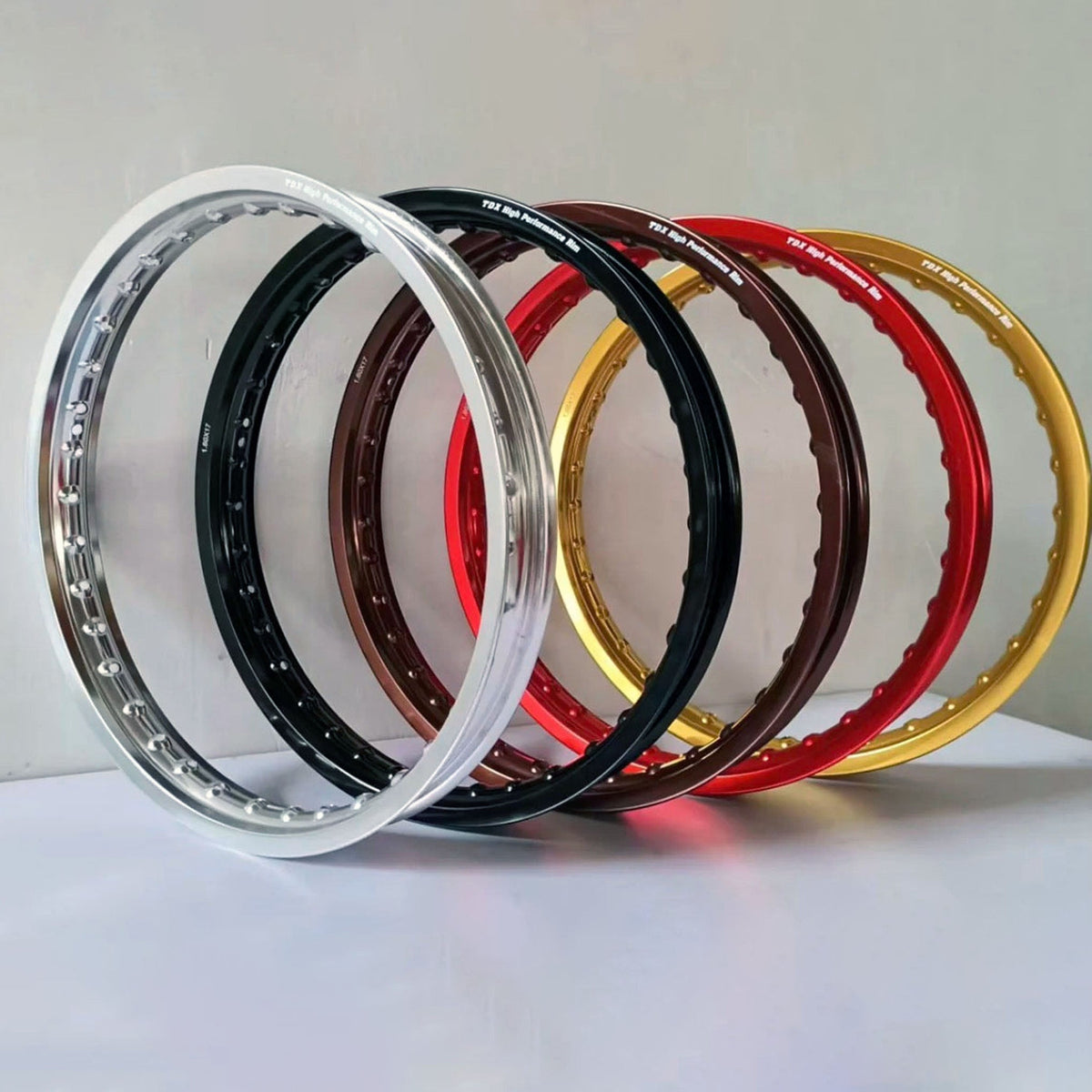 Surge Racing supermoto wheel set for Sur-Ron LBX and E-Ride Pro SS 2.0 - alternate angle