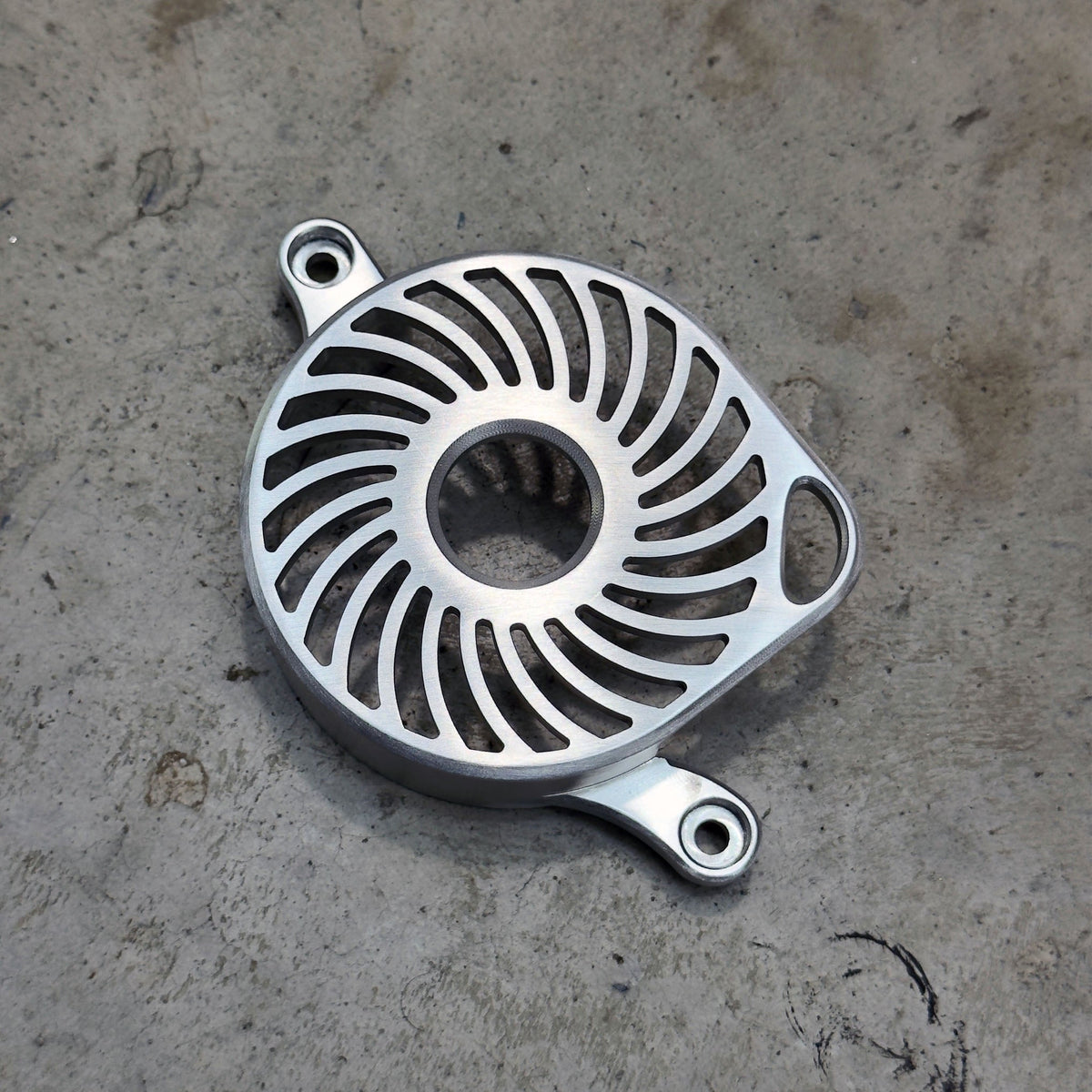 Sur-Ron LBX and E-Ride Pro aluminum motor cover - alternate angle