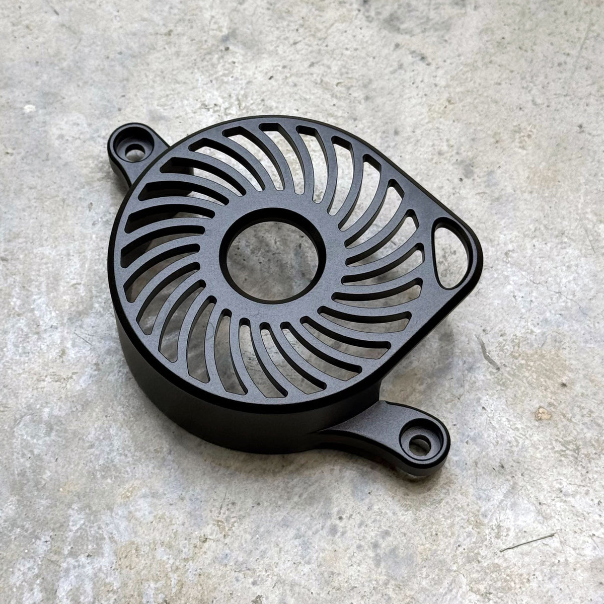Sur-Ron LBX and E-Ride Pro aluminum motor cover - close-up detail