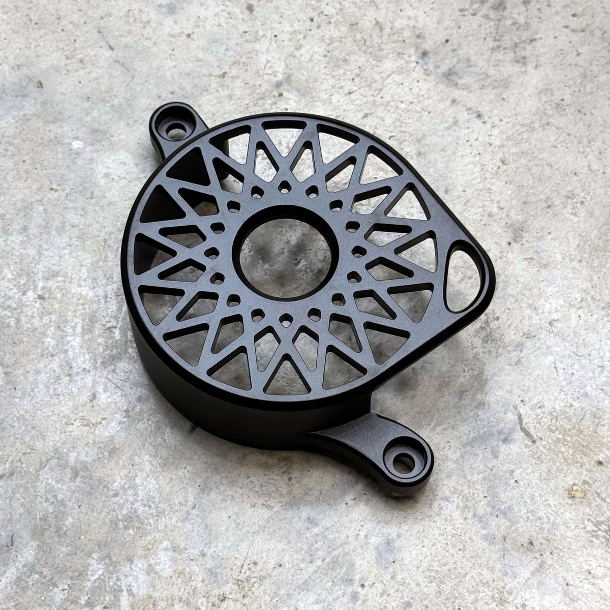 Sur-Ron LBX and E-Ride Pro aluminum motor cover - detail view