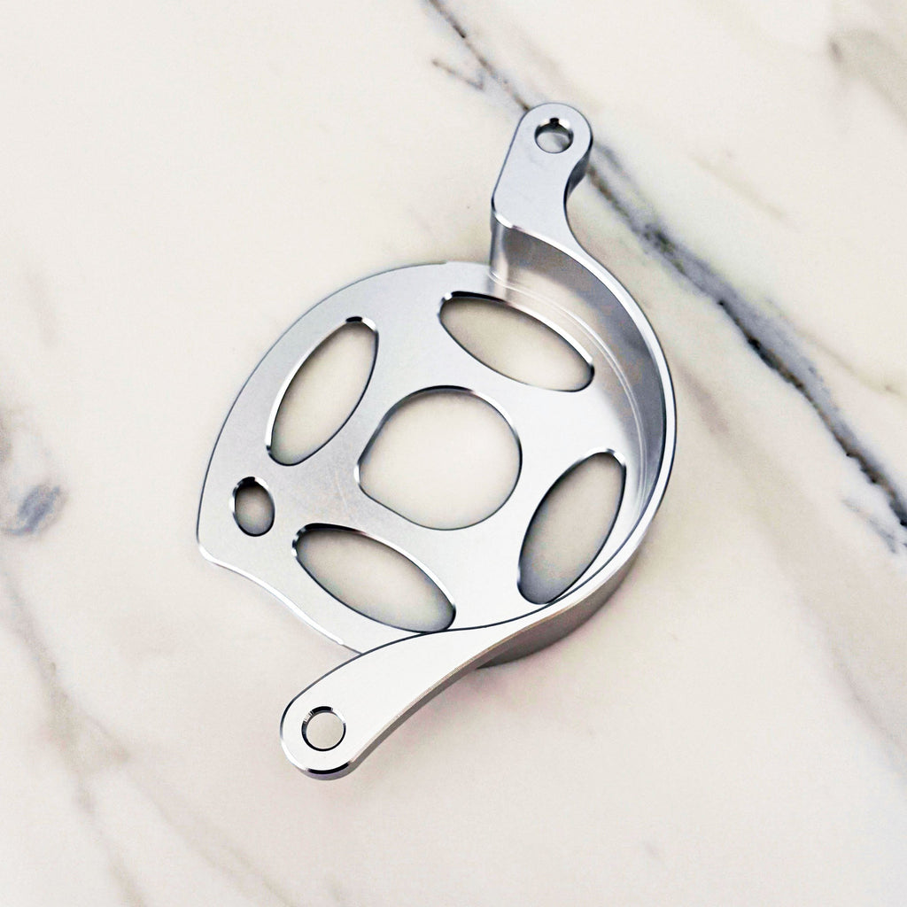 Sur-Ron Light Bee X and E-Ride CNC metal motor cover - close-up detail