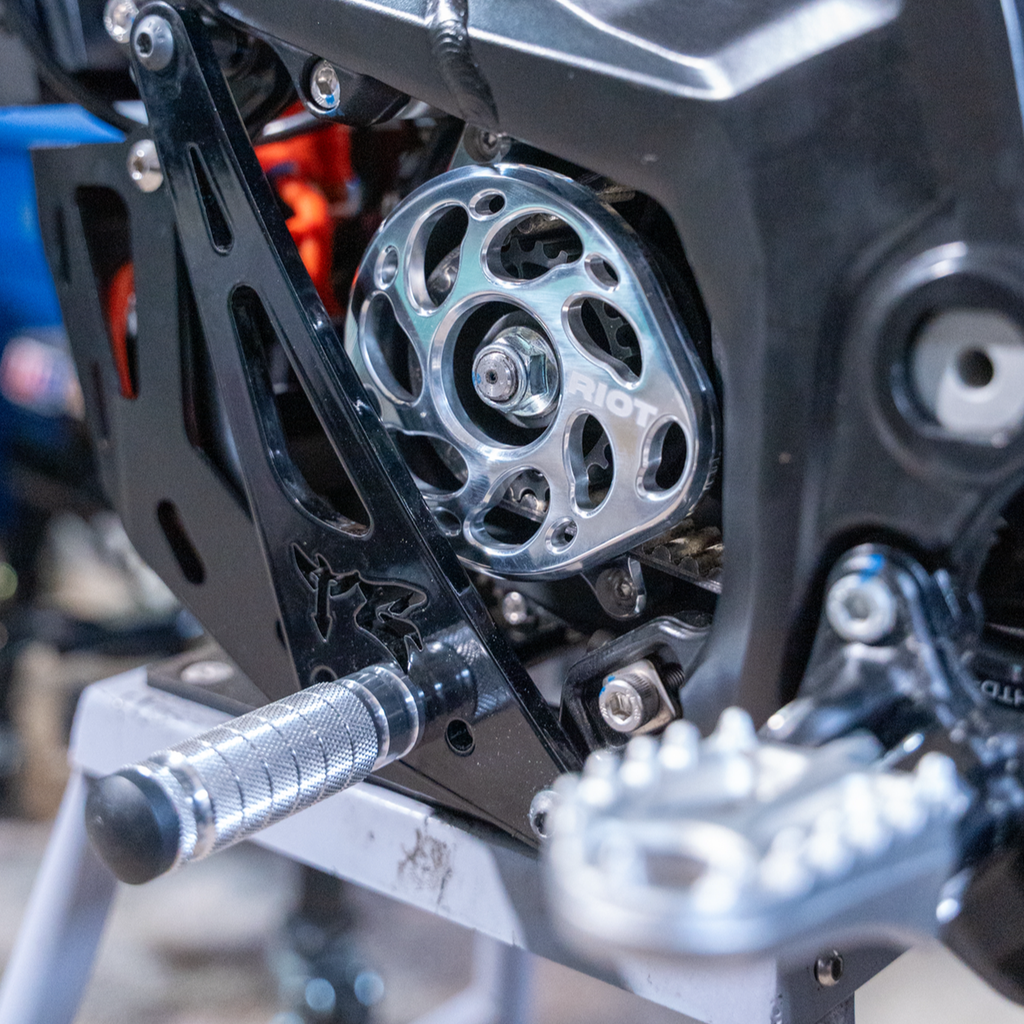 Sur-Ron Ultra Bee billet aluminum motor cover, 5-axis CNC - alternate angle