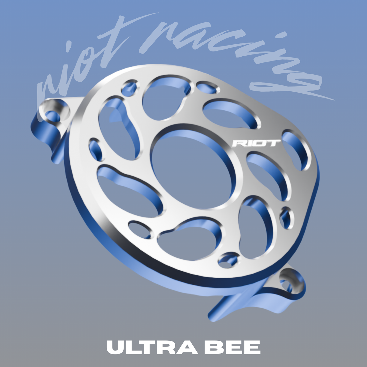 Sur-Ron Ultra Bee billet aluminum motor cover, 5-axis CNC - different angle