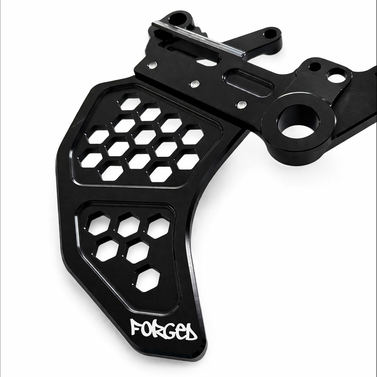 Surron Ultra Bee Dual Caliper Mount | CNC Metal Brake Upgrade w/ Rotor Guard Forged Racing