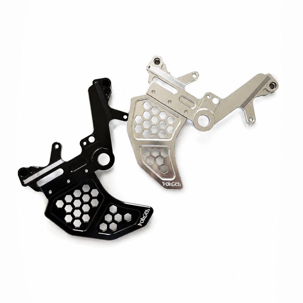 Surron Ultra Bee Dual Caliper Mount | CNC Metal Brake Upgrade w/ Rotor Guard Forged Racing