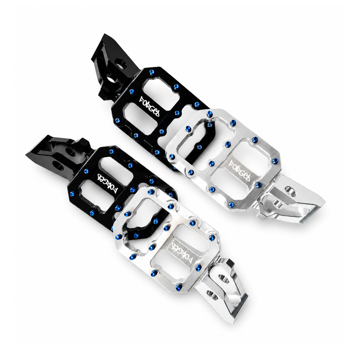 Sur-Ron Ultra Bee super-wide CNC footpegs - alternate angle