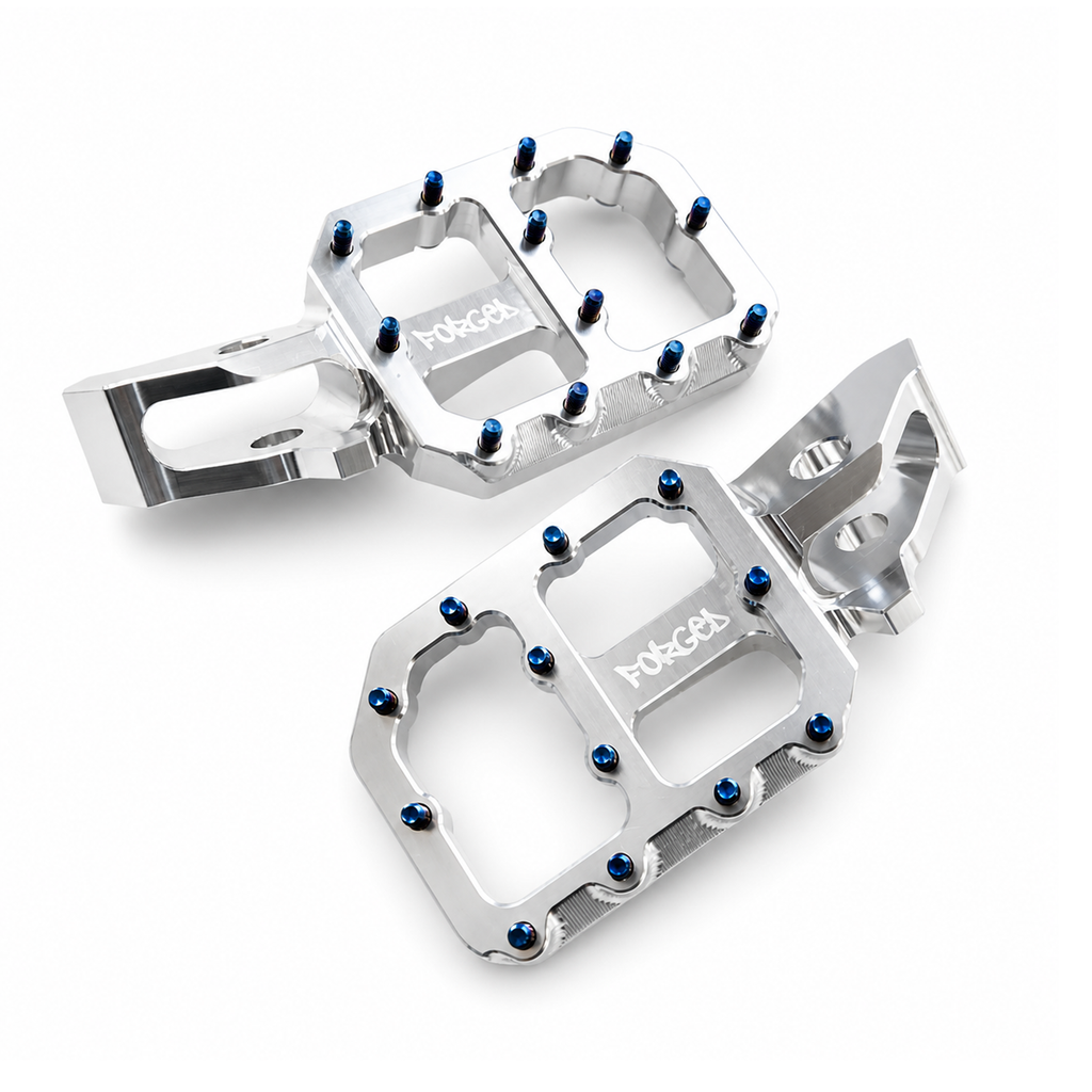 Sur-Ron Ultra Bee super-wide CNC footpegs - additional view