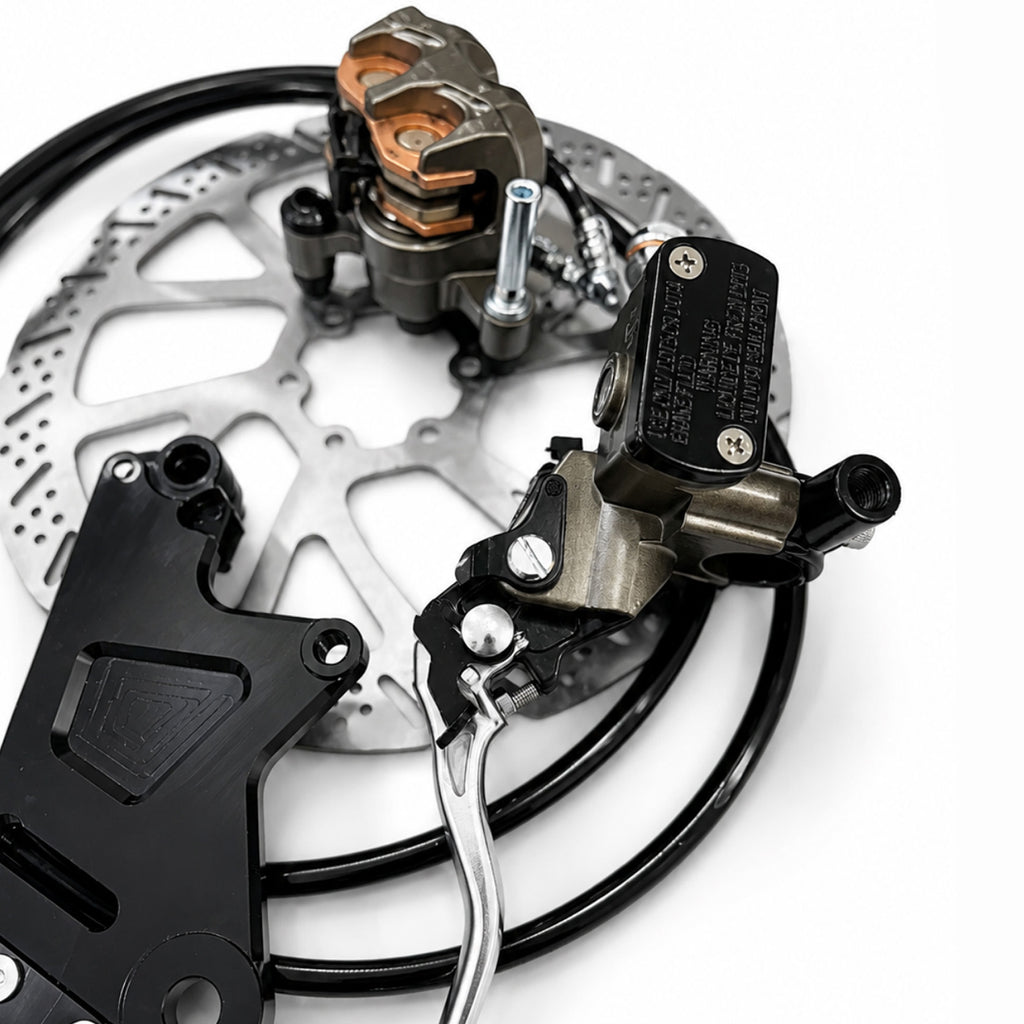 Talaria & Surron Ultra Bee Brake Kit - Rear Brake upgrade for Talaria XXX, Talaria MX4/MX3, Surron Light Bee X, E-Ride Forged Racing