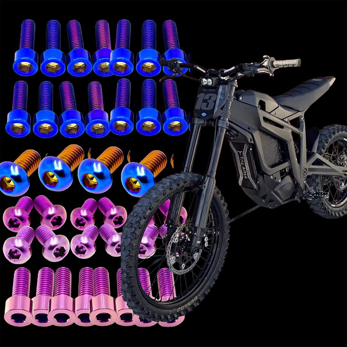Talaria MX3, MX4, MX5 Titanium Bolt Kit