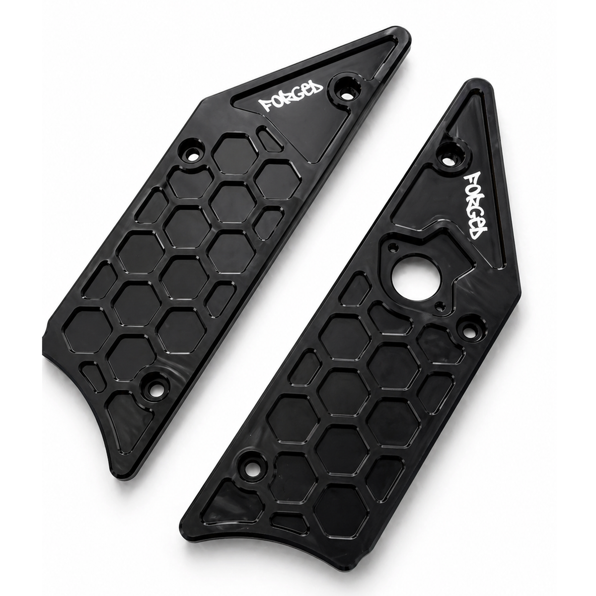 Talaria XXX and XXX Pro CNC metal side panels, direct bolt-on replacement - alternate angle